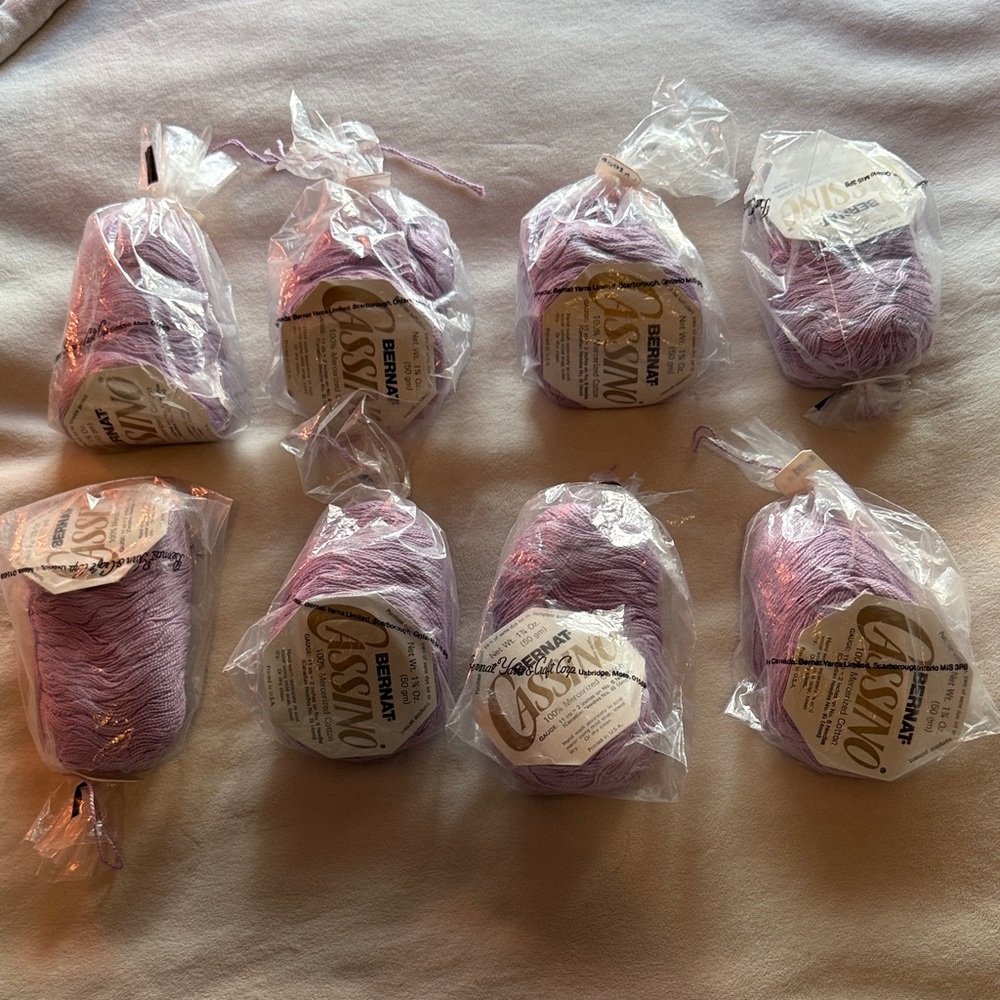 Bernat Cassino Lilac Yarn Set